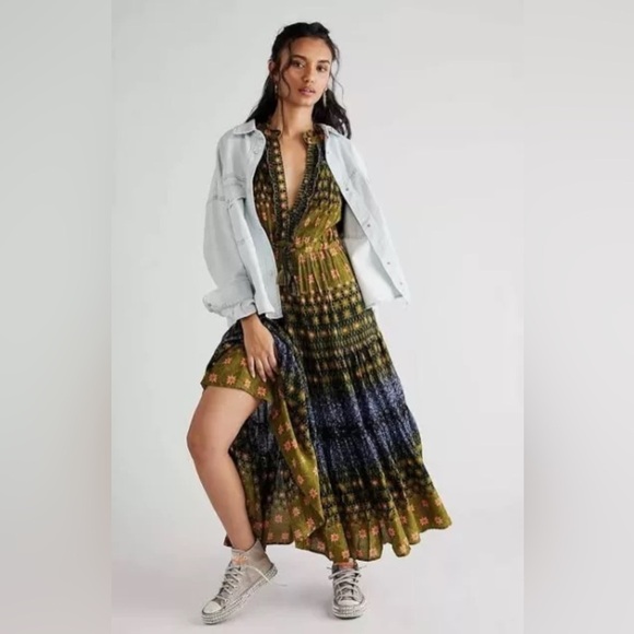 Free People Rare Feelings Maxi Dress Size Small - Picture 1 of 9